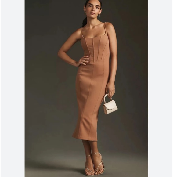 Brand New MISHA SLIM CORSET SLEEVELESS DRESS - Picture 4 of 12